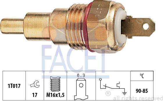 FACET 7.5071 - Termocontatto, Ventola radiatore www.autoricambi360.it