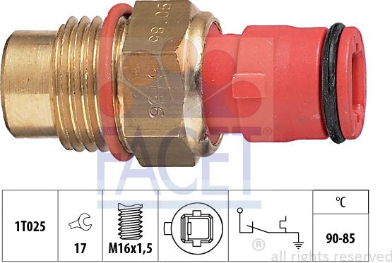 FACET 7.5156 - Termocontatto, Ventola radiatore www.autoricambi360.it