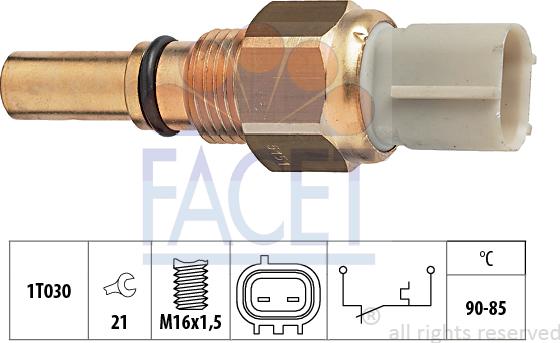 FACET 7.5151 - Termocontatto, Ventola radiatore www.autoricambi360.it