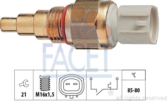 FACET 7.5109 - Termocontatto, Ventola radiatore www.autoricambi360.it