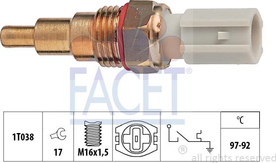 FACET 7.5189 - Termocontatto, Ventola radiatore www.autoricambi360.it