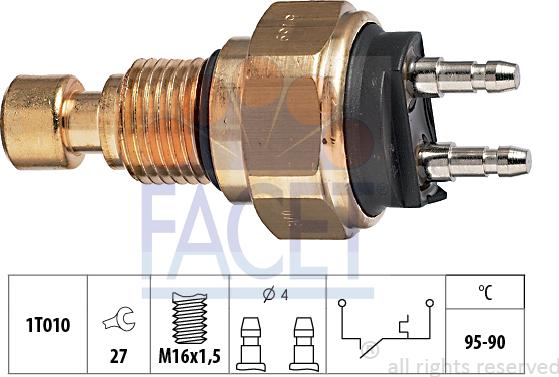 FACET 7.5139 - Termocontatto, Ventola radiatore www.autoricambi360.it