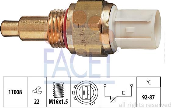 FACET 7.5138 - Termocontatto, Ventola radiatore www.autoricambi360.it
