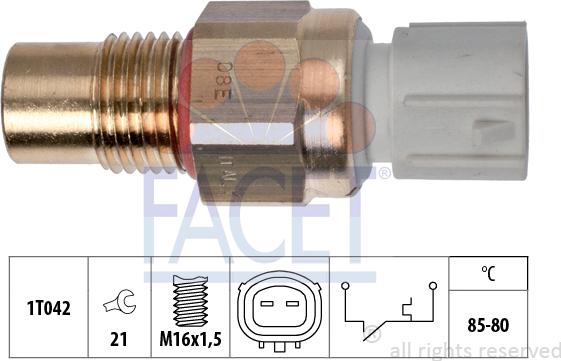 FACET 7.5246 - Termocontatto, Ventola radiatore www.autoricambi360.it