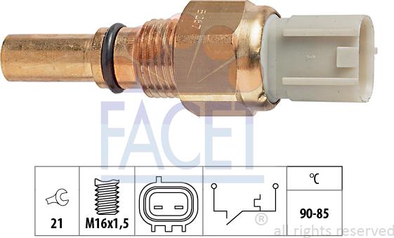 FACET 7.5267 - Termocontatto, Ventola radiatore www.autoricambi360.it