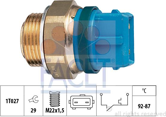 FACET 7.5201 - Termocontatto, Ventola radiatore www.autoricambi360.it