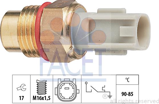 FACET 7.5223 - Termocontatto, Ventola radiatore www.autoricambi360.it