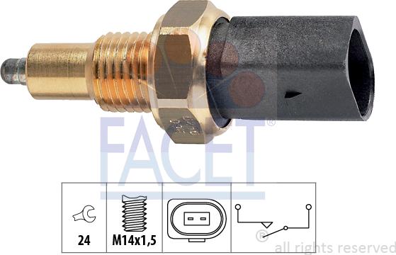 FACET 7.6256 - Interruttore, Luce di retromarcia www.autoricambi360.it