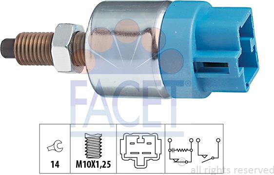 FACET 7.1090 - Interruttore luce freno www.autoricambi360.it