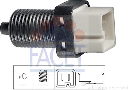 FACET 7.1091 - Interruttore luce freno www.autoricambi360.it