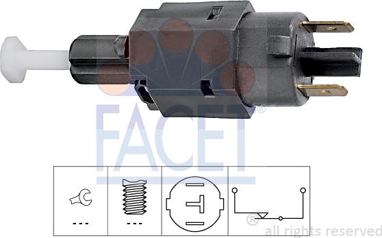 FACET 7.1098 - Interruttore luce freno www.autoricambi360.it