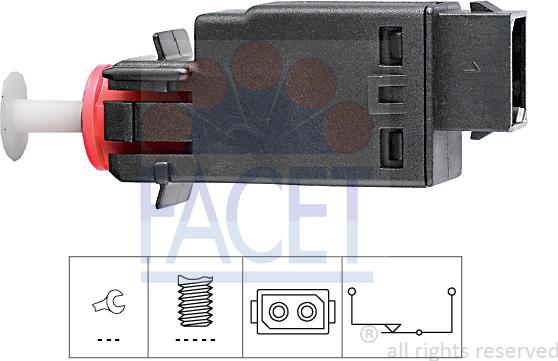 FACET 7.1058 - Interruttore luce freno www.autoricambi360.it