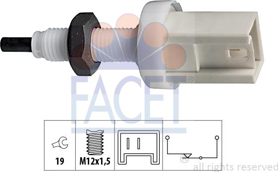 FACET 7.1066 - Interruttore luce freno www.autoricambi360.it