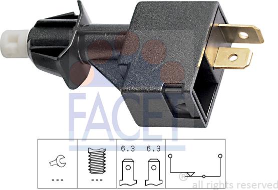 FACET 7.1060 - Interruttore luce freno www.autoricambi360.it