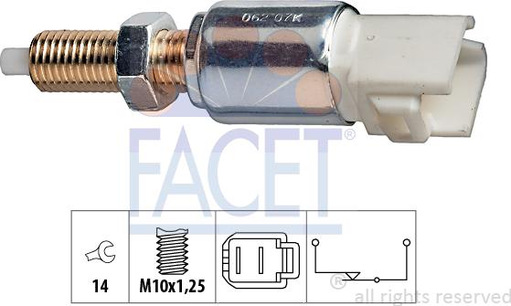 FACET 7.1062 - Interruttore luce freno www.autoricambi360.it