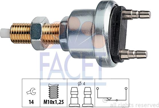 FACET 7.1006 - Interruttore luce freno www.autoricambi360.it