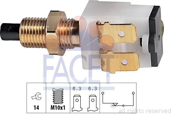 FACET 7.1008 - Interruttore luce freno www.autoricambi360.it