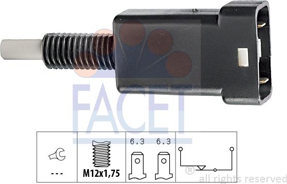 FACET 7.1003 - Interruttore luce freno www.autoricambi360.it