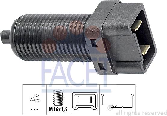 FACET 7.1012 - Interruttore luce freno www.autoricambi360.it