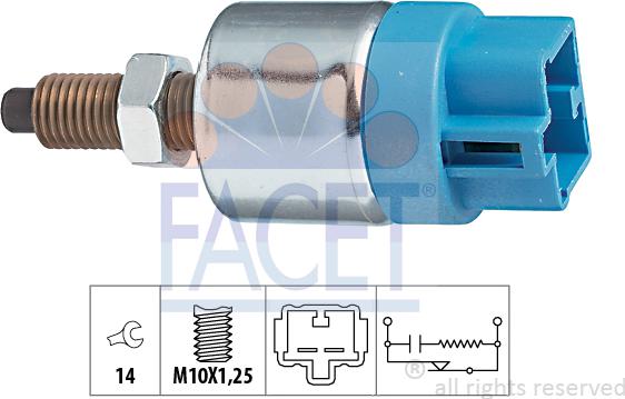 FACET 7.1089 - Interruttore luce freno www.autoricambi360.it