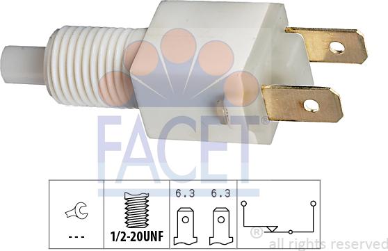 FACET 7.1034 - Interruttore luce freno www.autoricambi360.it