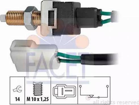 FACET 7.1022 - Interruttore luce freno www.autoricambi360.it