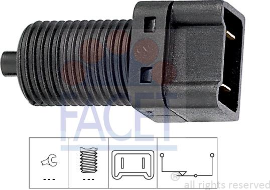FACET 7.1075 - Interruttore luce freno www.autoricambi360.it