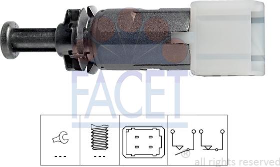 FACET 7.1149 - Interruttore luce freno www.autoricambi360.it