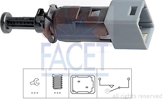 FACET 7.1150 - Interruttore luce freno www.autoricambi360.it