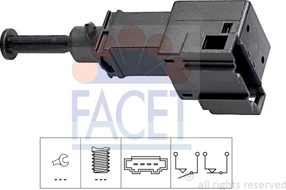 FACET 7.1151 - Interruttore luce freno www.autoricambi360.it