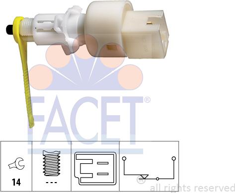 FACET 7.1153 - Interruttore luce freno www.autoricambi360.it