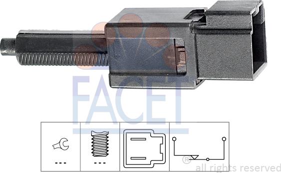 FACET 7.1165 - Interruttore luce freno www.autoricambi360.it