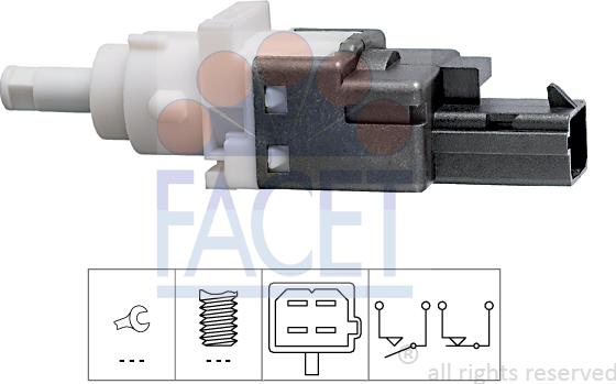 FACET 7.1161 - Interruttore luce freno www.autoricambi360.it
