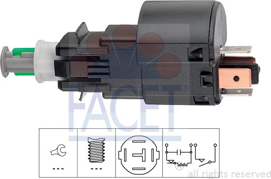 FACET 7.1163 - Interruttore luce freno www.autoricambi360.it