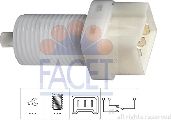 FACET 7.1113 - Interruttore luce freno www.autoricambi360.it