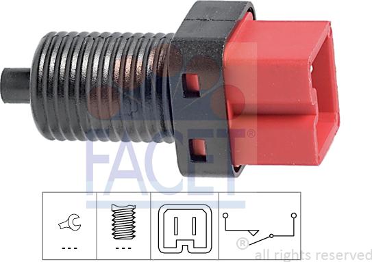 FACET 7.1184 - Interruttore luce freno www.autoricambi360.it