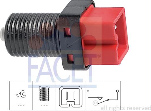 FACET 7.1187 - Interruttore luce freno www.autoricambi360.it