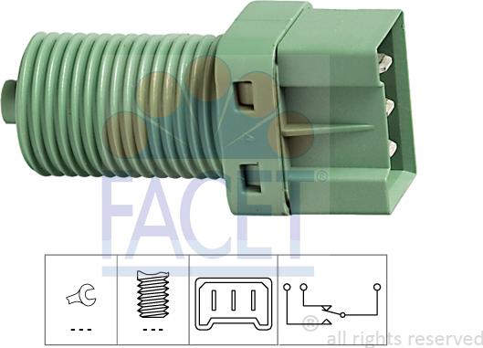 FACET 7.1131 - Interruttore luce freno www.autoricambi360.it