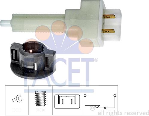 FACET 7.1129 - Interruttore luce freno www.autoricambi360.it