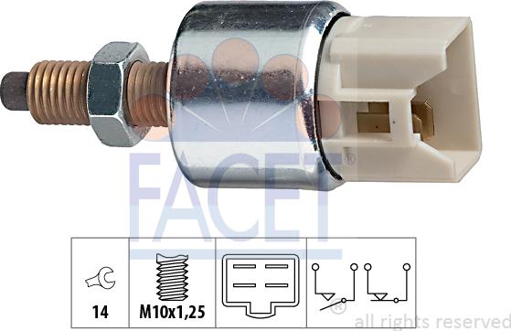 FACET 7.1122 - Interruttore luce freno www.autoricambi360.it