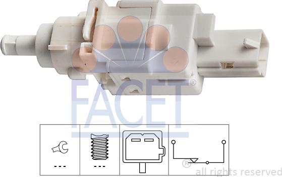 FACET 7.1179 - Interruttore luce freno www.autoricambi360.it