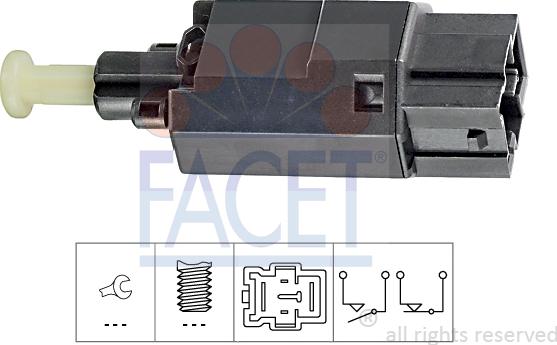 FACET 7.1176 - Interruttore luce freno www.autoricambi360.it