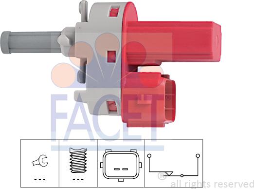 FACET 7.1171 - Innesto, Comando disinnesto frizione www.autoricambi360.it