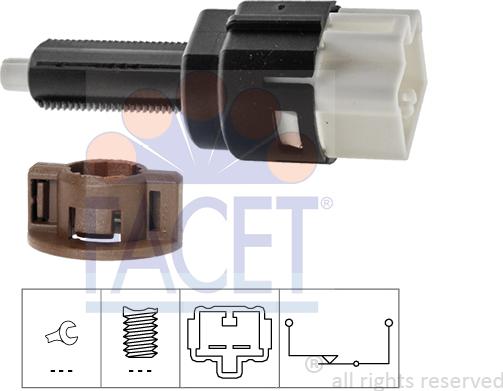 FACET 7.1178 - Interruttore luce freno www.autoricambi360.it