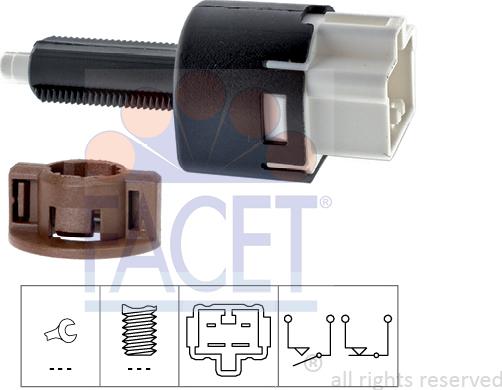 FACET 7.1177 - Interruttore luce freno www.autoricambi360.it