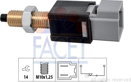 FACET 7.1304 - Interruttore luce freno www.autoricambi360.it