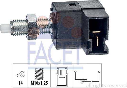 FACET 7.1300 - Interruttore luce freno www.autoricambi360.it
