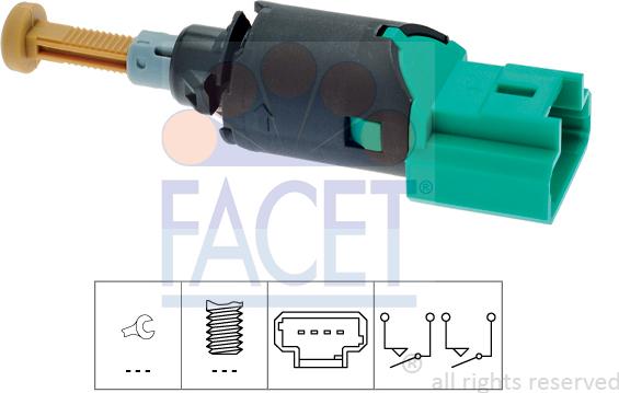 FACET 7.1335 - Innesto, Comando disinnesto frizione www.autoricambi360.it