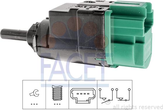 FACET 7.1332 - Interruttore luce freno www.autoricambi360.it