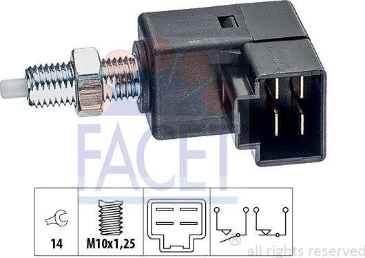 FACET 7.1294 - Interruttore luce freno www.autoricambi360.it